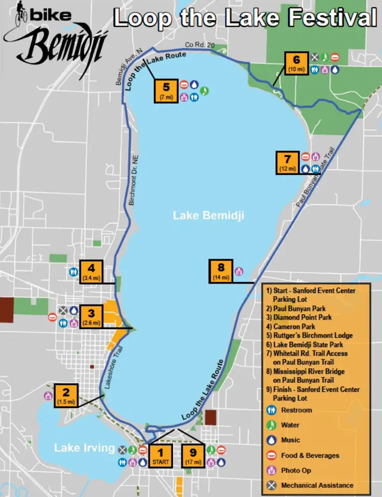 Loop the Lake Map