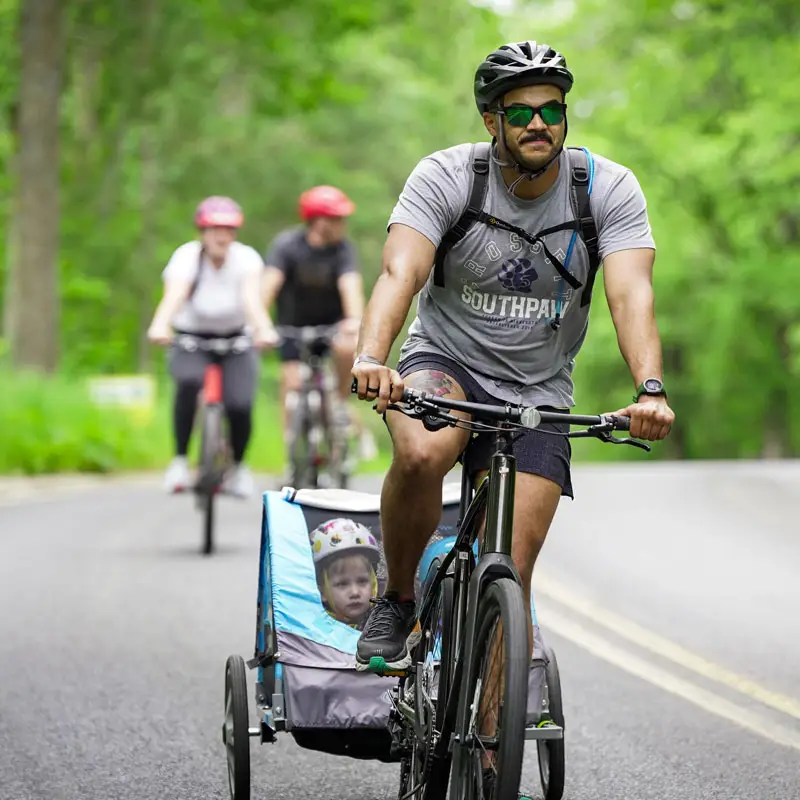 Biking with child